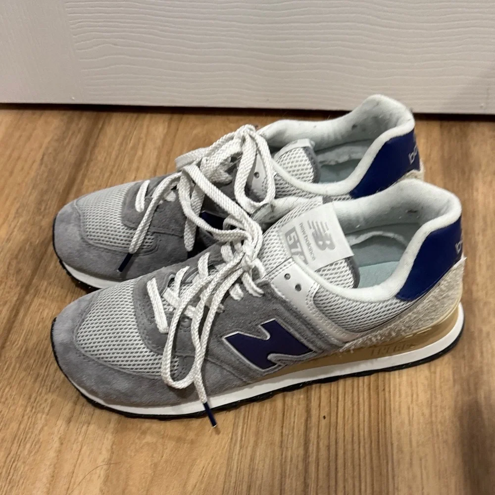 New Balance Men's Gray Sneakers 574 - Picture 3 of 5